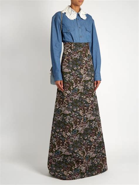 miu miu maxi skirt